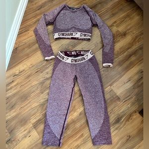 GYMSHARK Workout Set - Purple; Size Small
